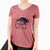 Frosty Persian Cat - Mila - Women's V-neck Shirt