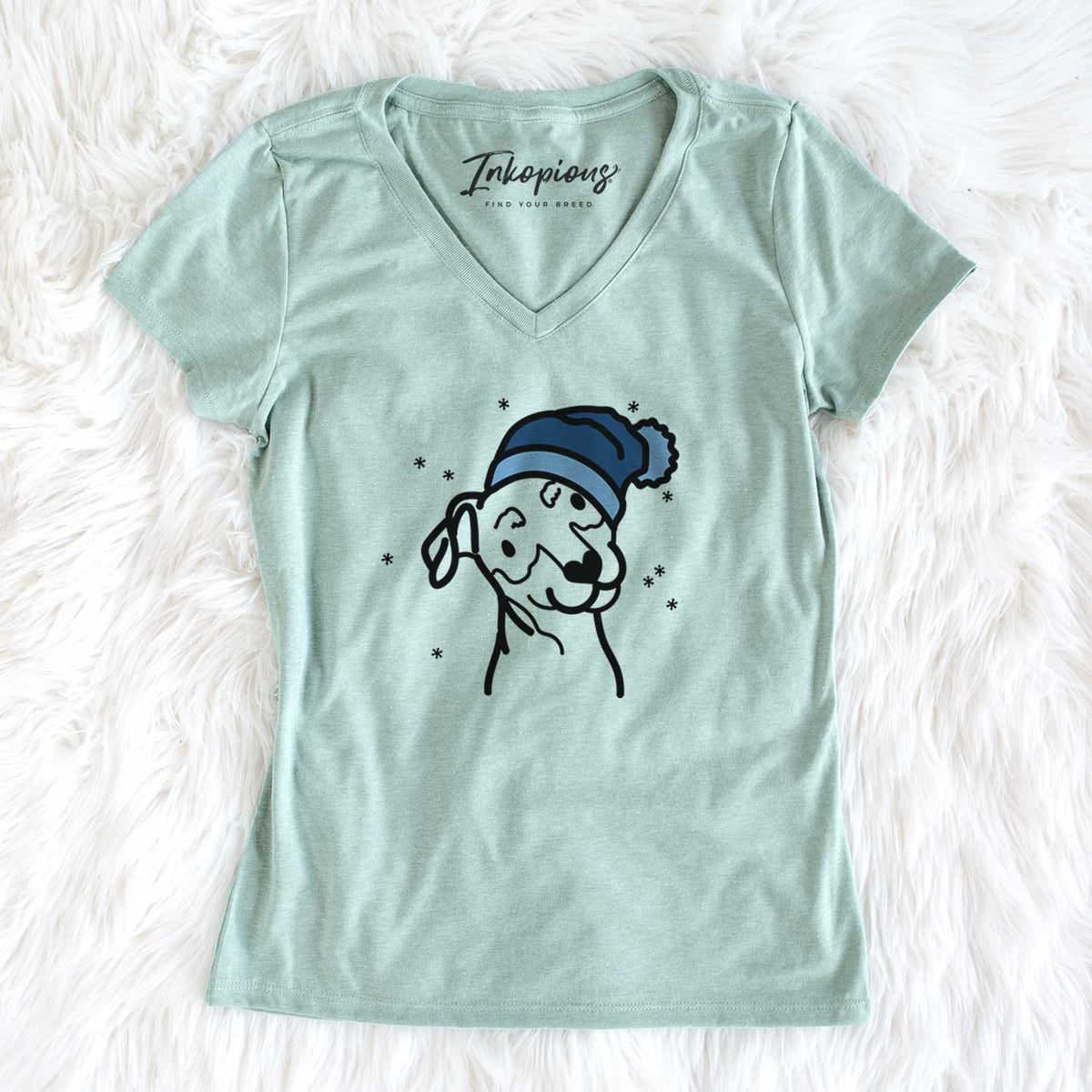 Frosty Mini Pinscher - Women&#39;s V-neck Shirt