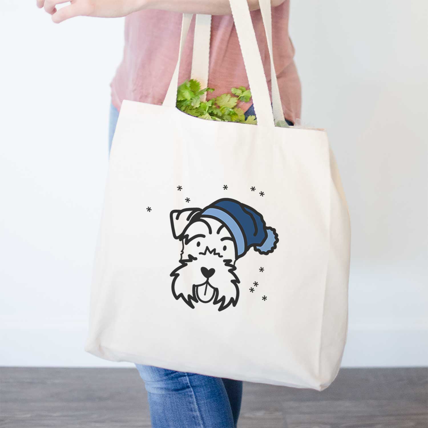 Frosty Miniature Schnauzer - Tote Bag