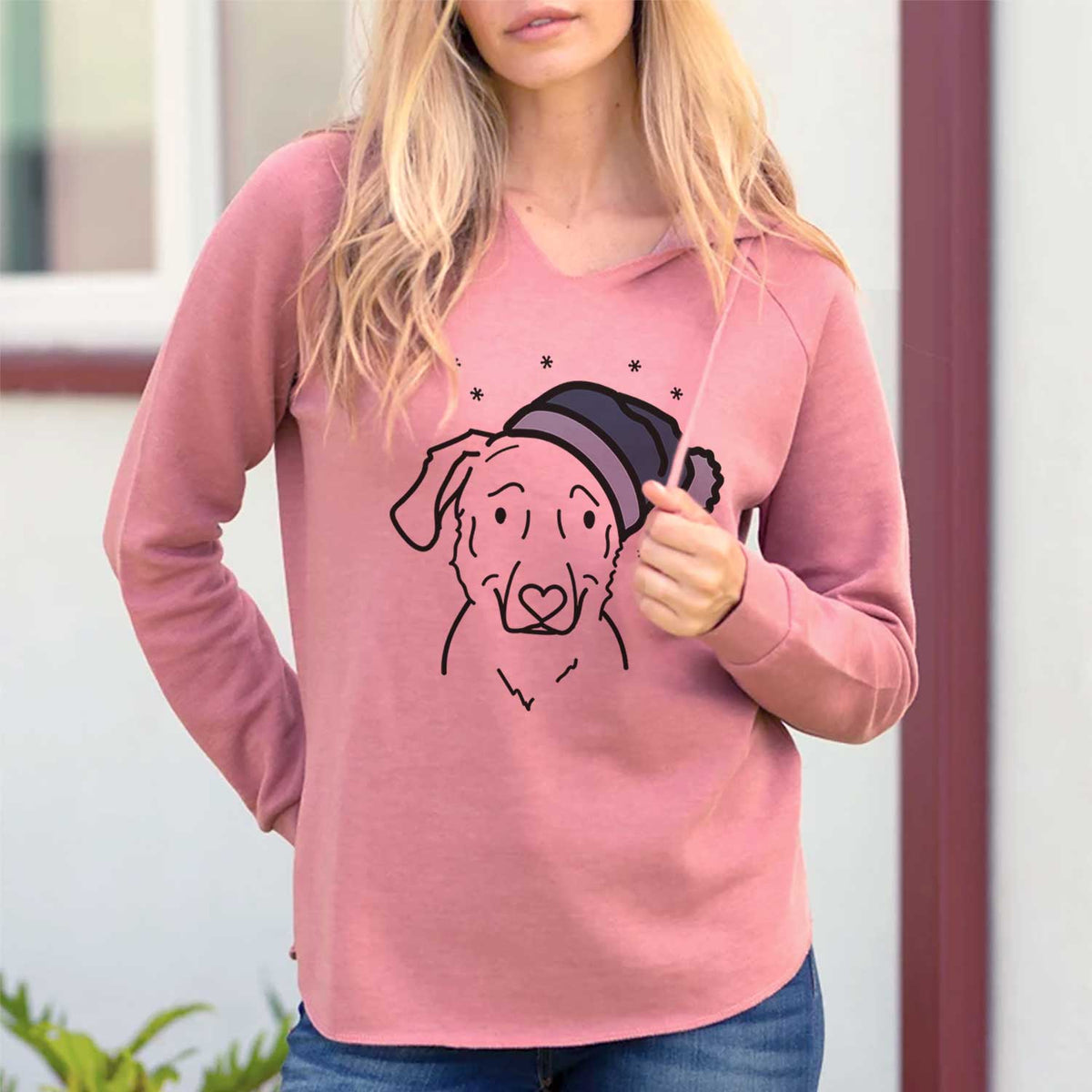 Frosty Golden Retriever Mix - Mitzi - Cali Wave Hooded Sweatshirt