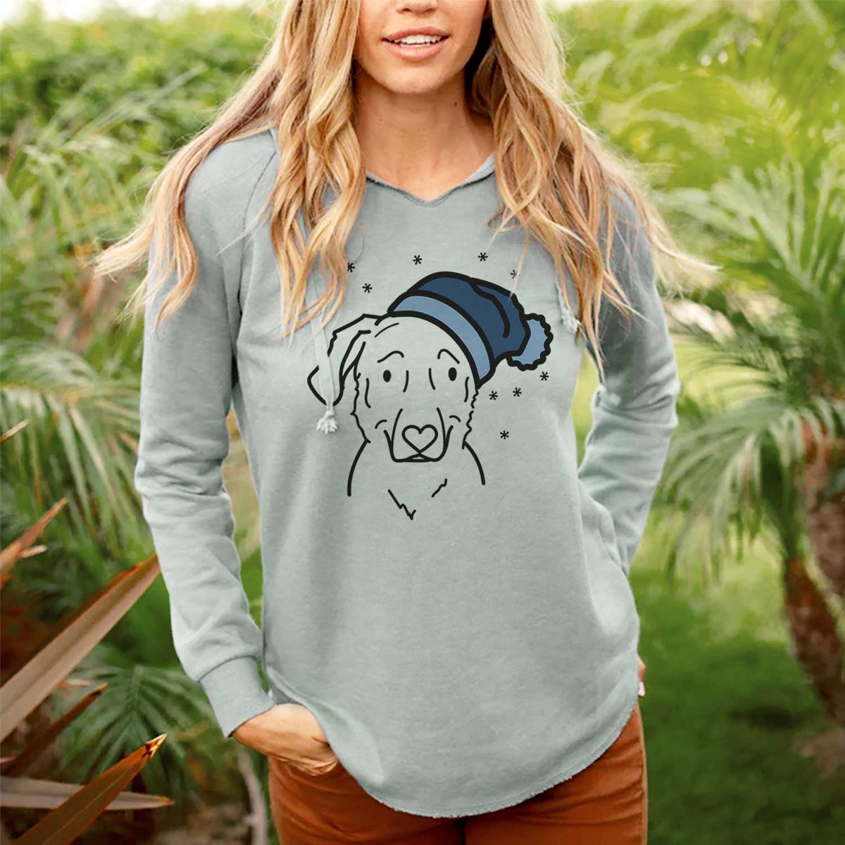 Frosty Golden Retriever Mix - Mitzi - Cali Wave Hooded Sweatshirt