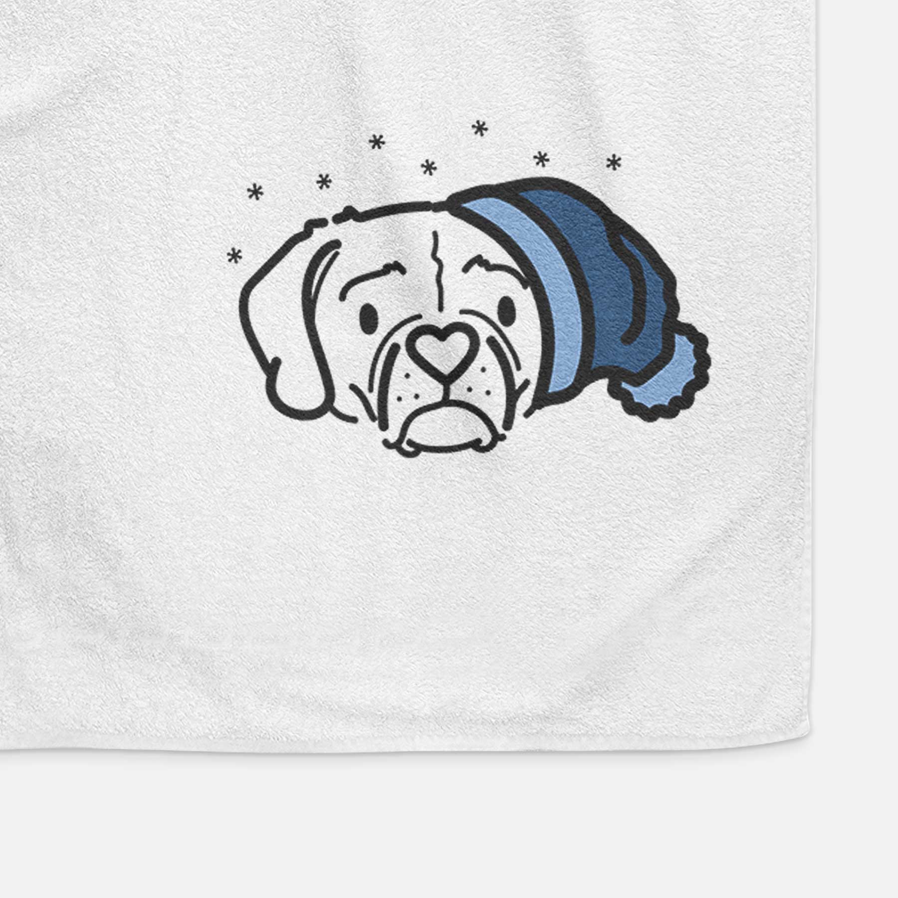 Frosty Puggle - Mitzi - Decorative Hand Towel