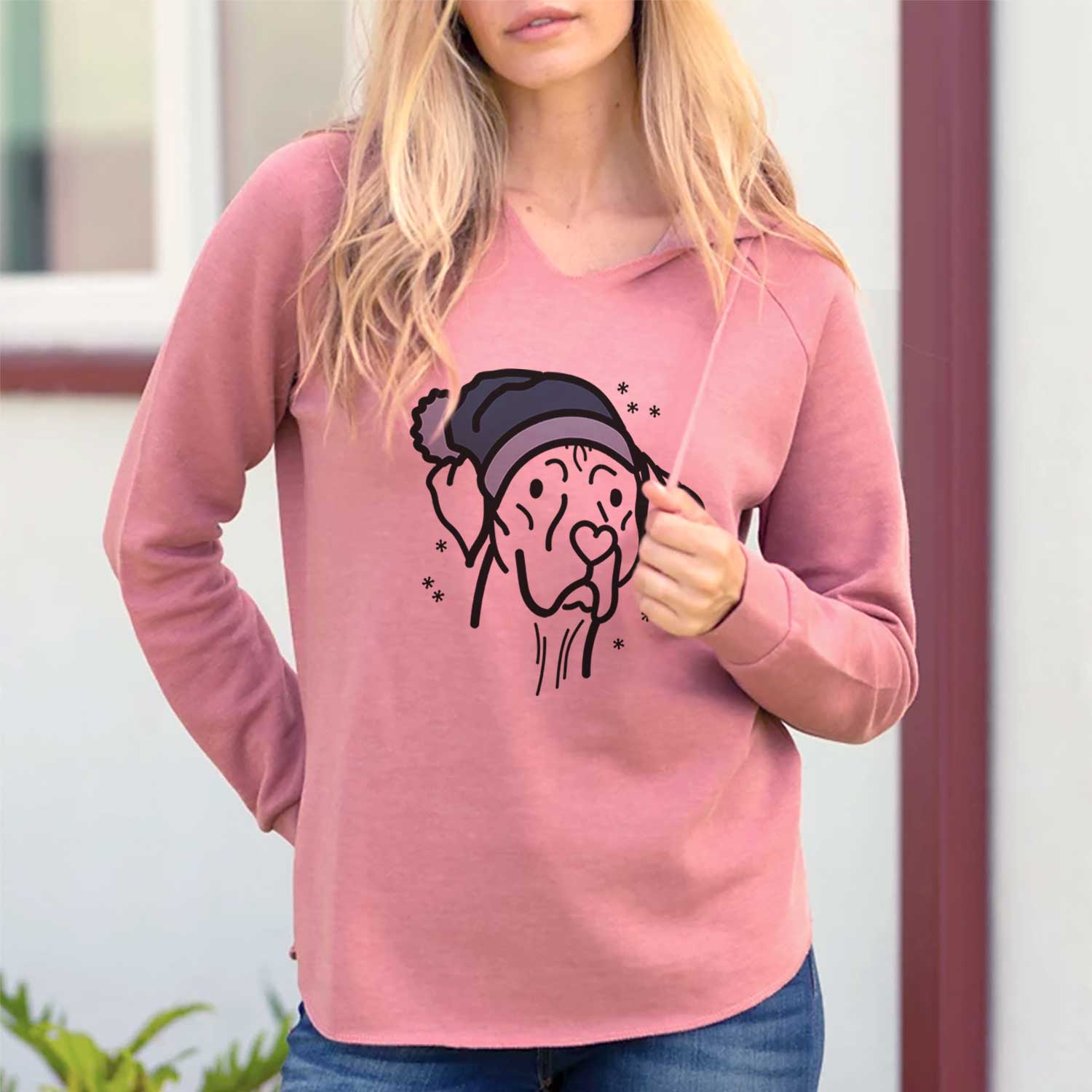 Frosty Vizsla - Moose - Cali Wave Hooded Sweatshirt