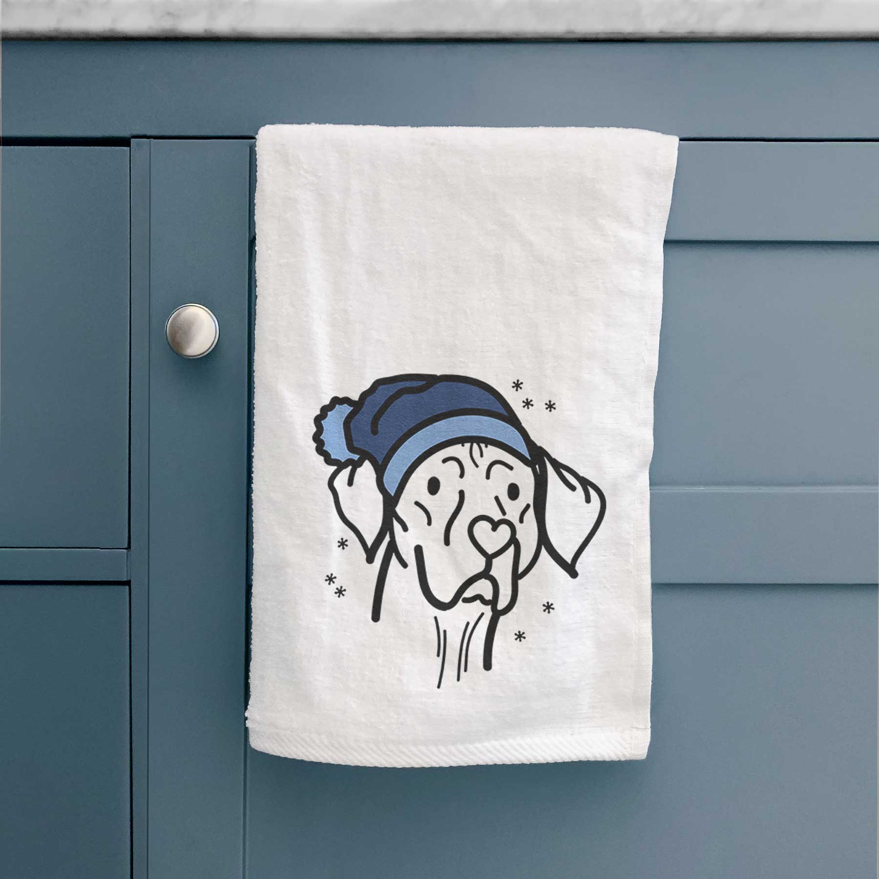 Frosty Vizsla - Moose - Decorative Hand Towel