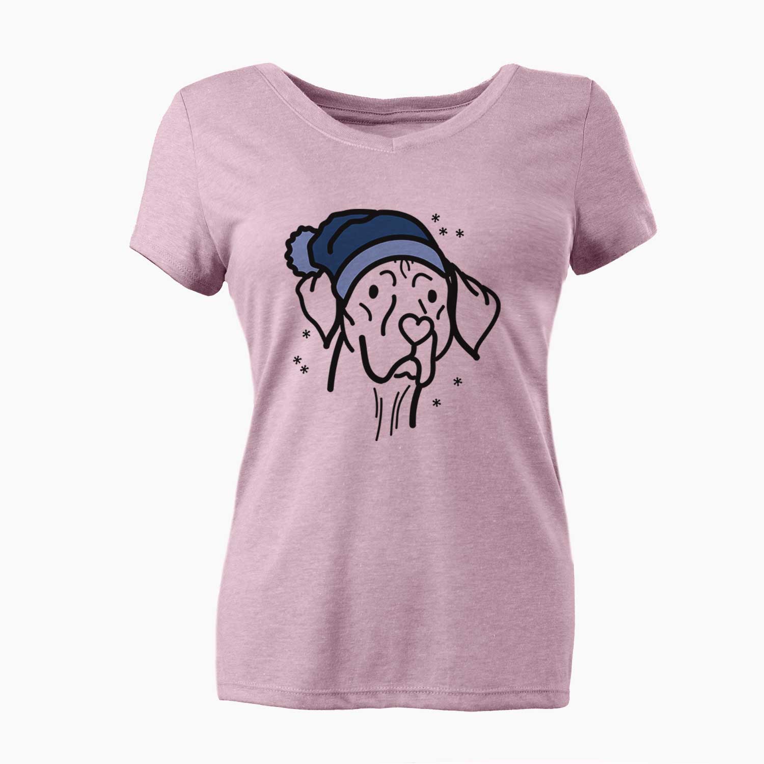 Frosty Vizsla - Moose - Women's V-neck Shirt