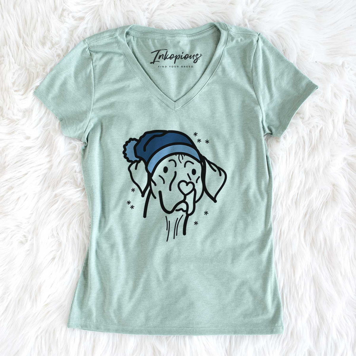 Frosty Vizsla - Moose - Women&#39;s V-neck Shirt