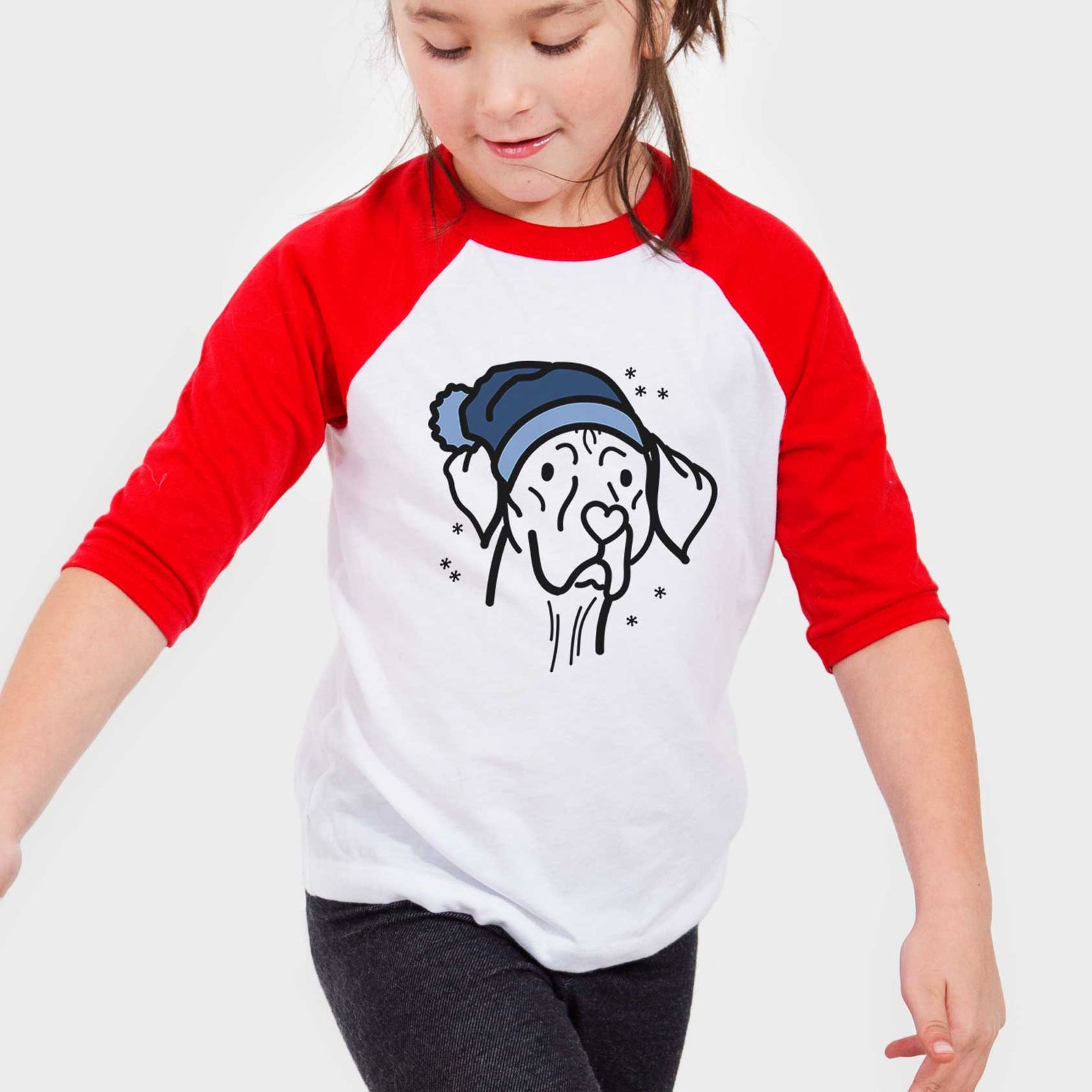 Frosty Vizsla - Moose - Youth 3/4 Long Sleeve