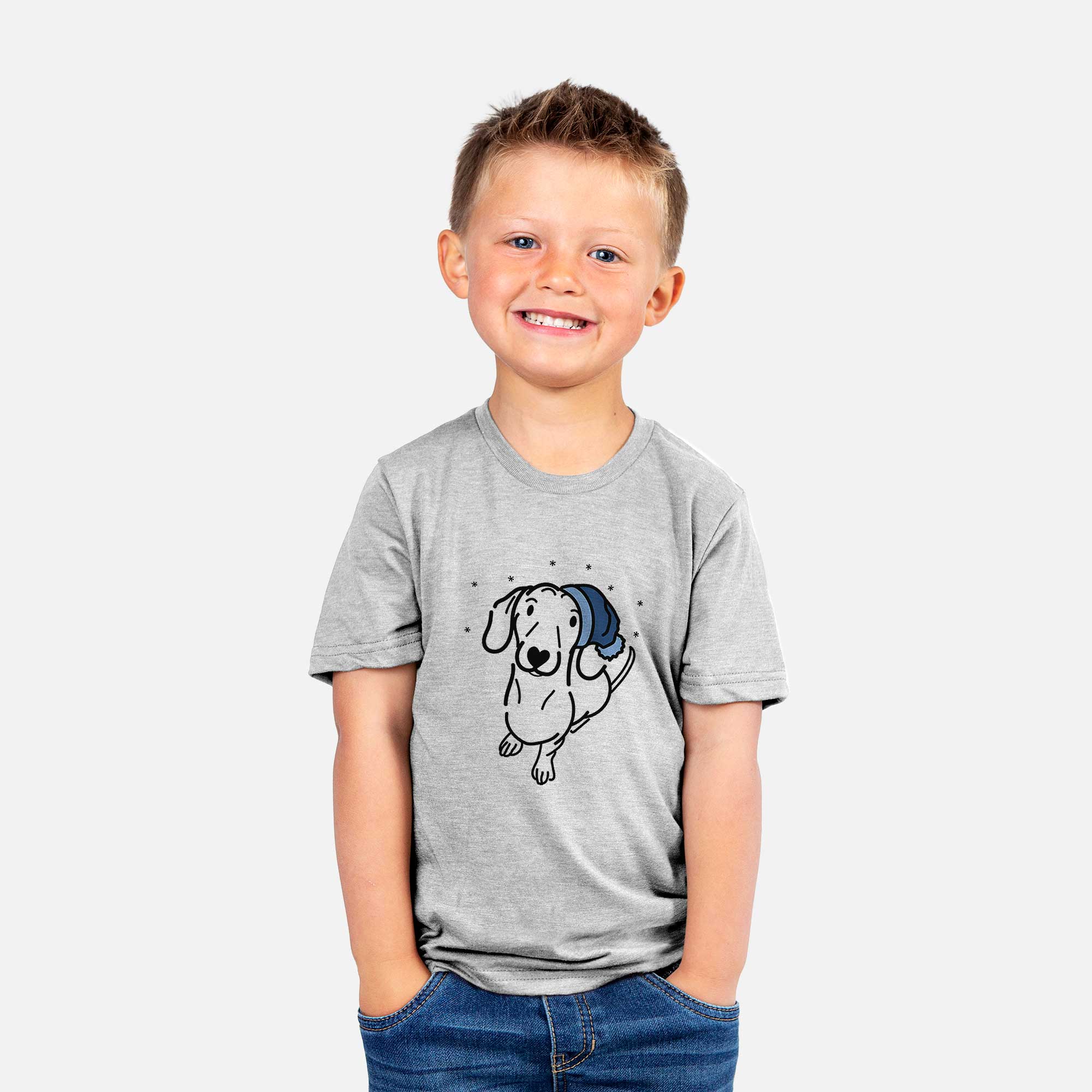 Frosty Dachshund - Moxie - Kids/Youth/Toddler Shirt