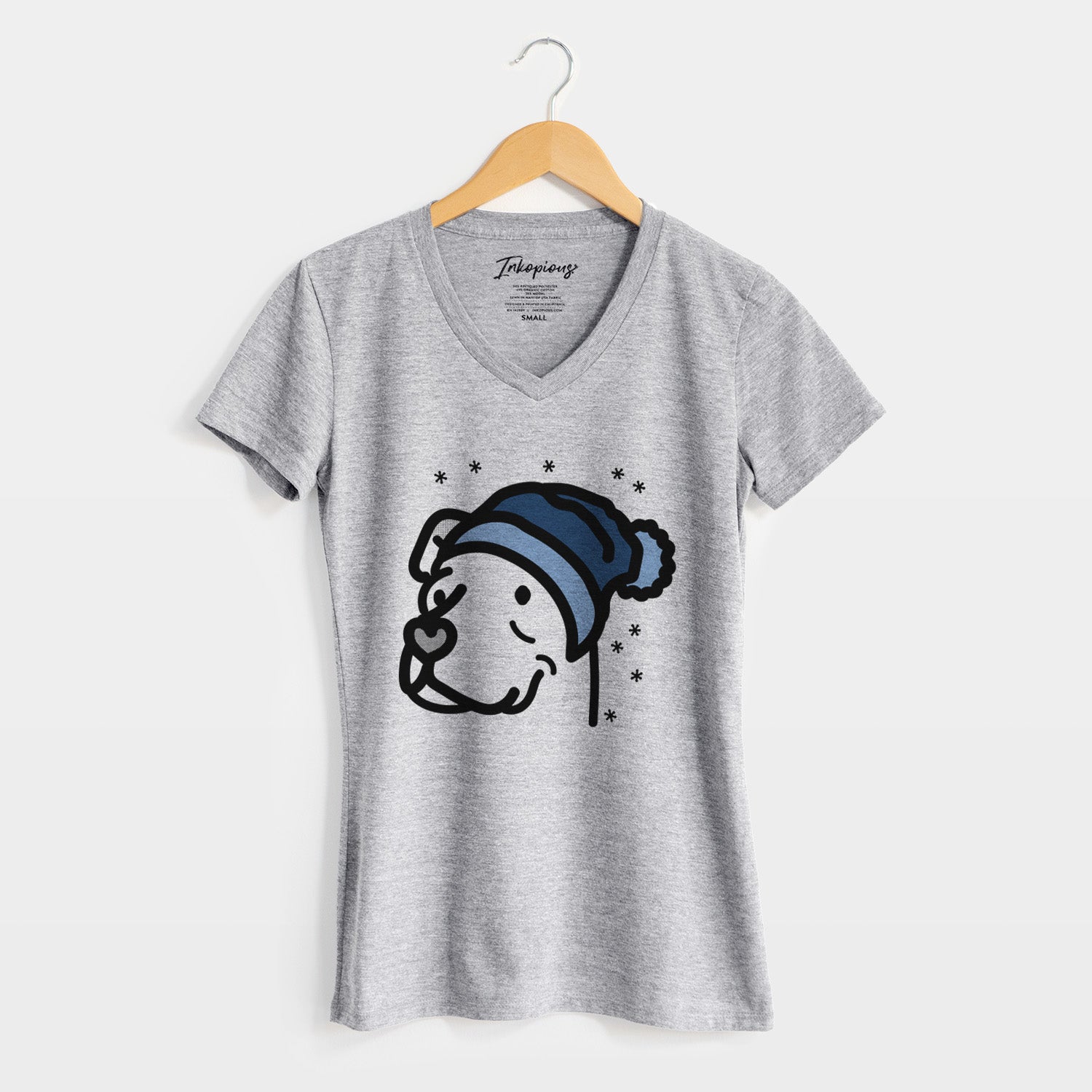 Frosty Pitbull Mix - Mr. Sir - Women's V-neck Shirt