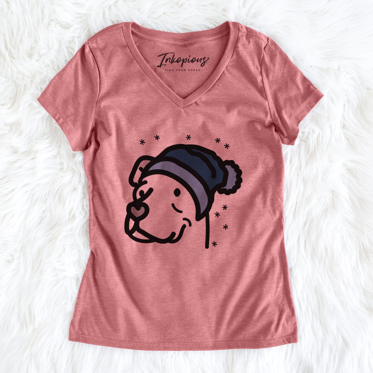 Frosty Pitbull Mix - Mr. Sir - Women's V-neck Shirt