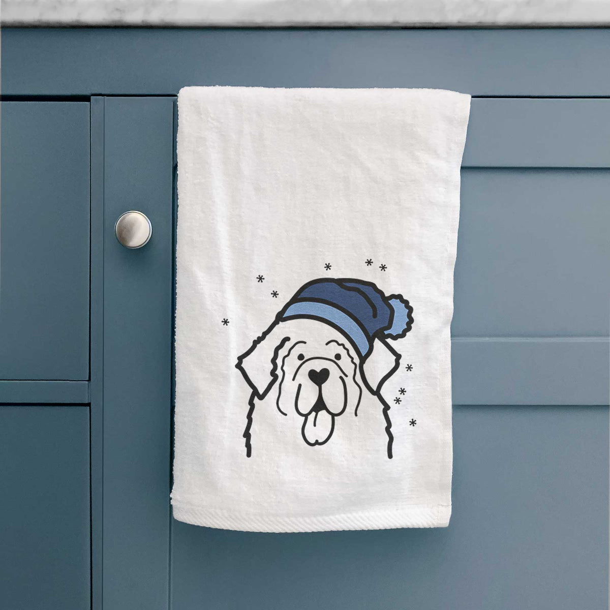 Frosty Newfoundland - Decorative Hand Towel