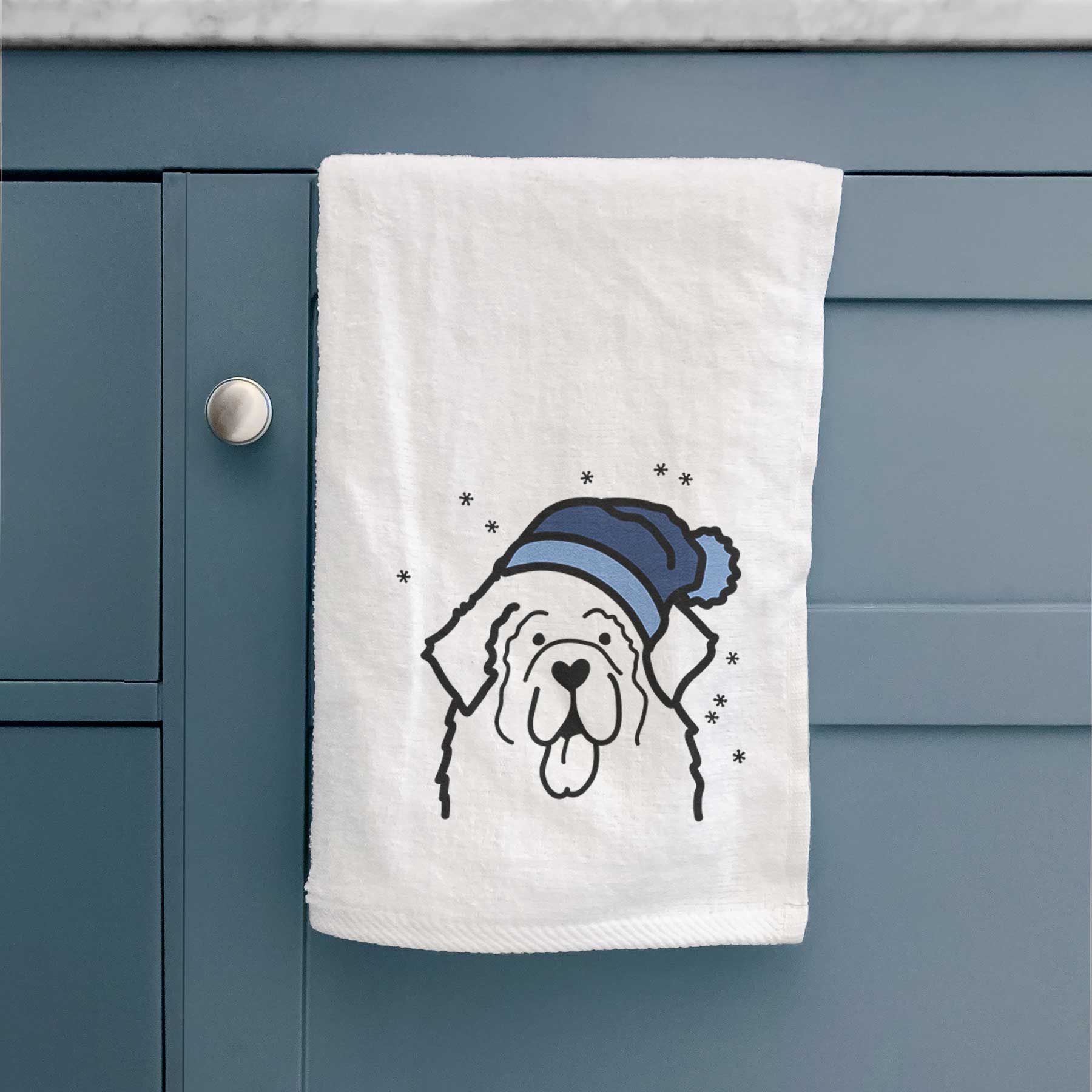 Frosty Newfoundland - Decorative Hand Towel