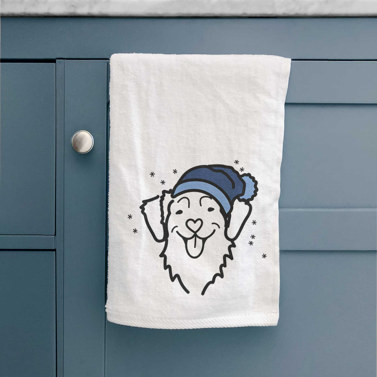 Frosty Nova Scotia Duck Tolling Retriever - Decorative Hand Towel