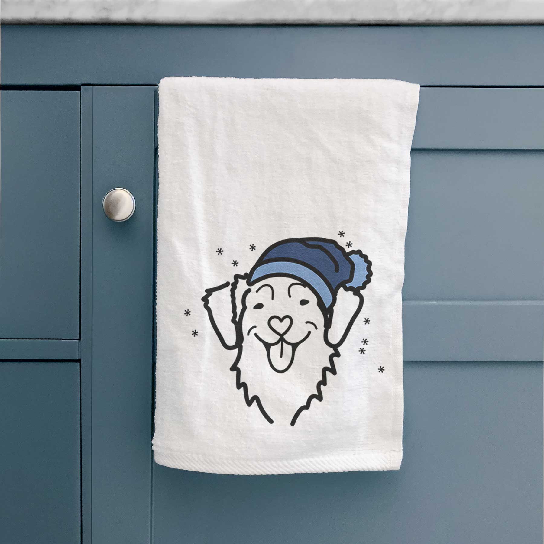 Frosty Nova Scotia Duck Tolling Retriever - Decorative Hand Towel