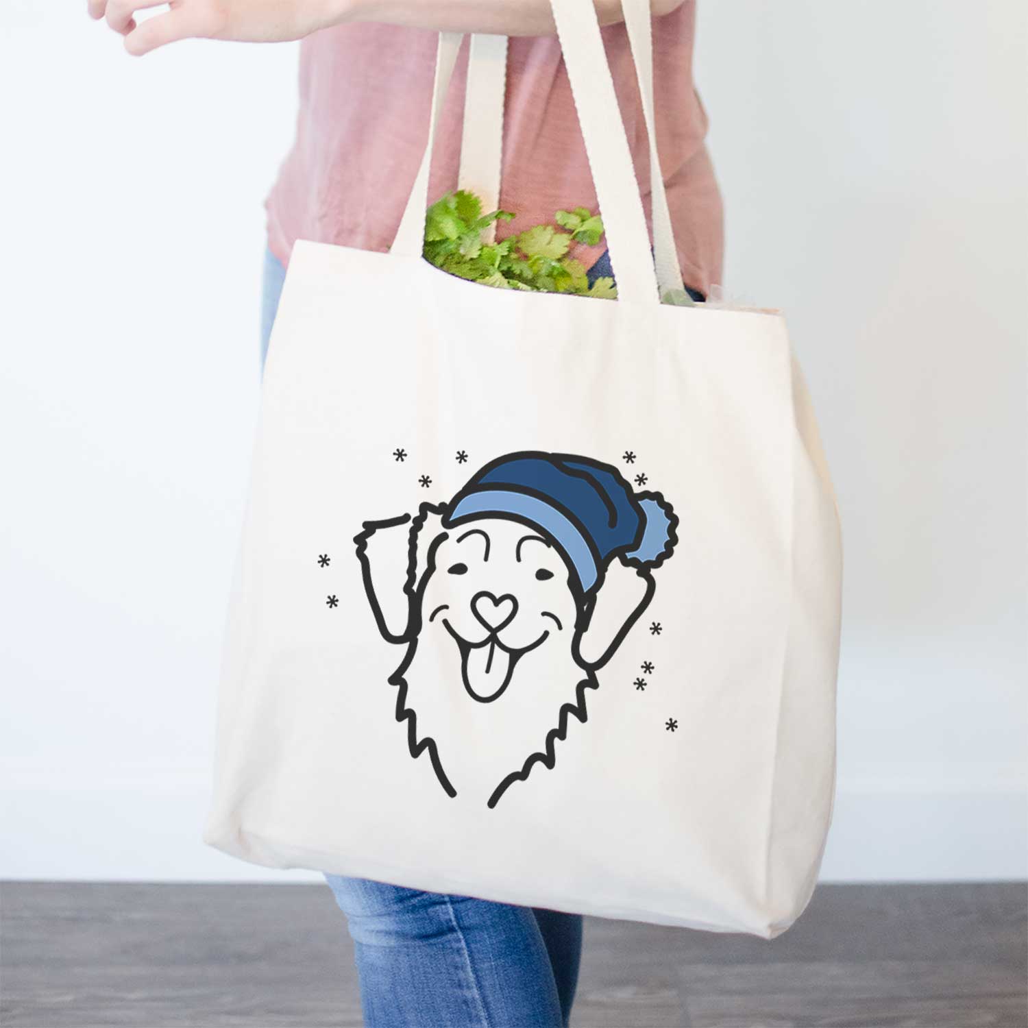 Frosty Nova Scotia Duck Tolling Retriever - Tote Bag