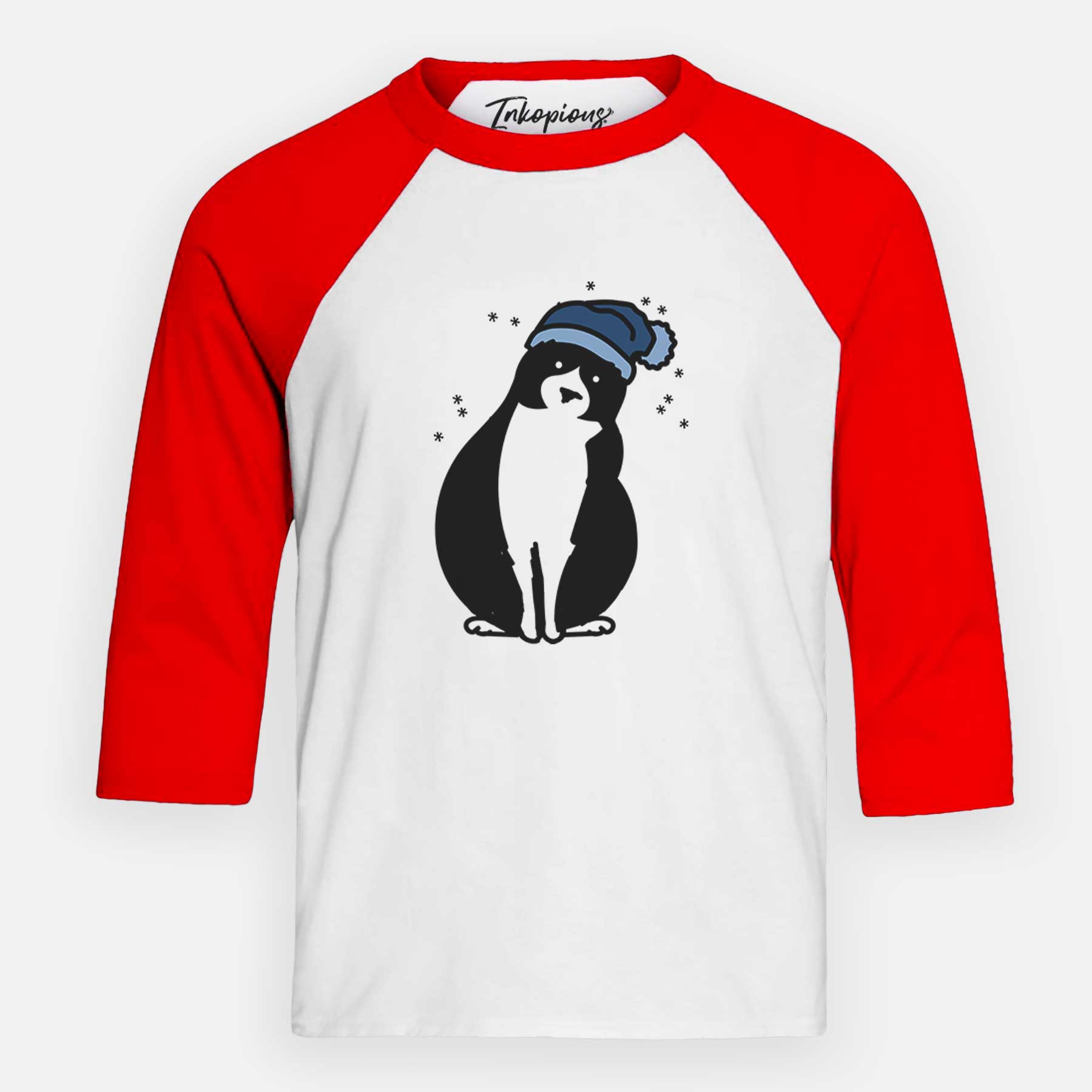 Frosty Tuxedo Cat - Oliver - Youth 3/4 Long Sleeve