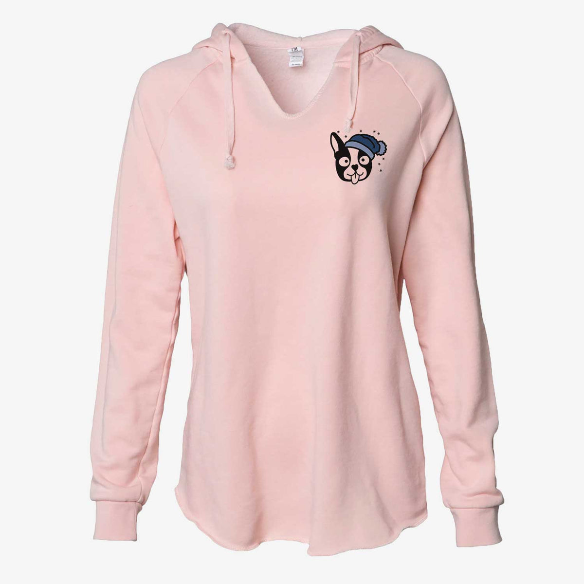 Frosty Boston Terrier - Cali Wave Hooded Sweatshirt