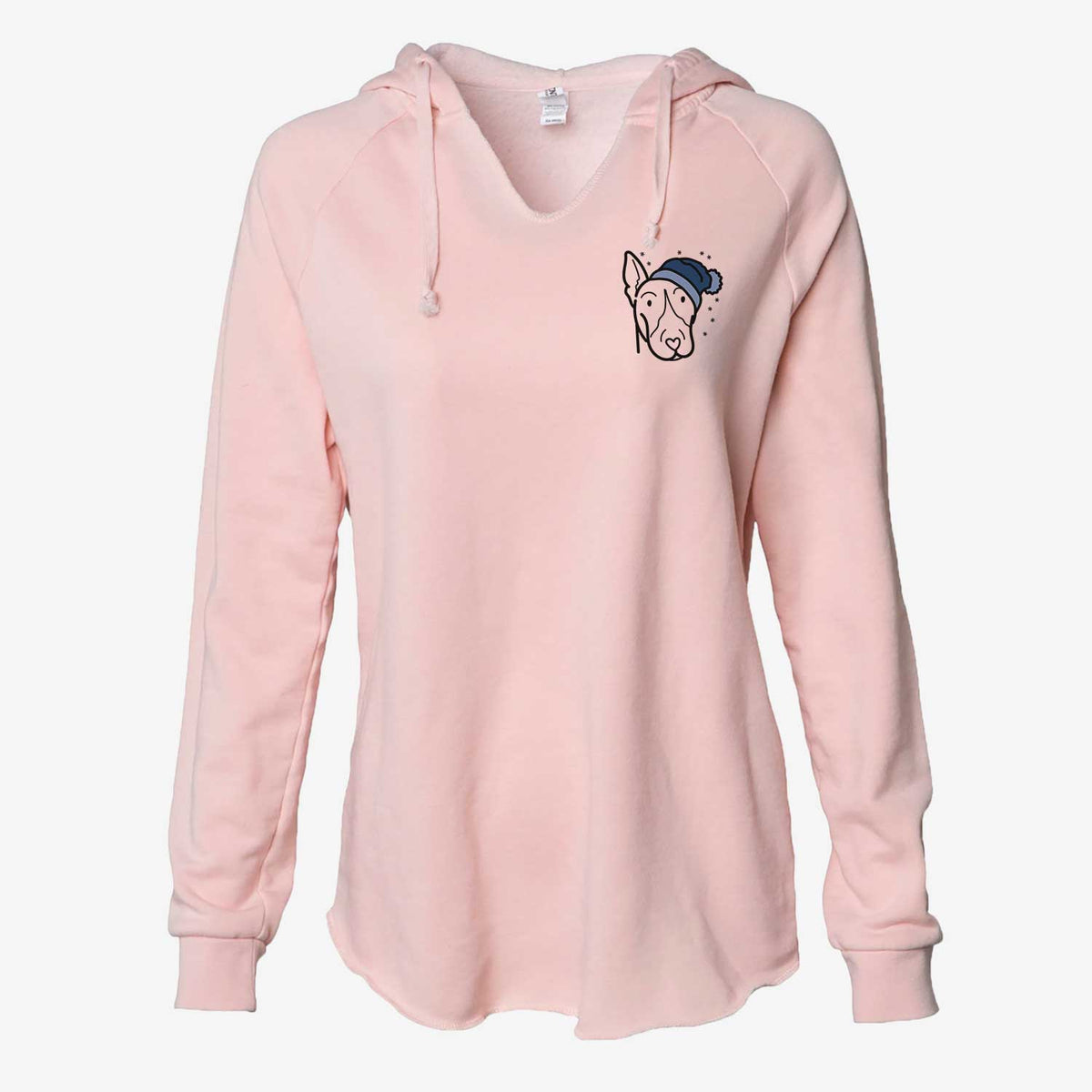 Frosty Bull Terrier - Cali Wave Hooded Sweatshirt