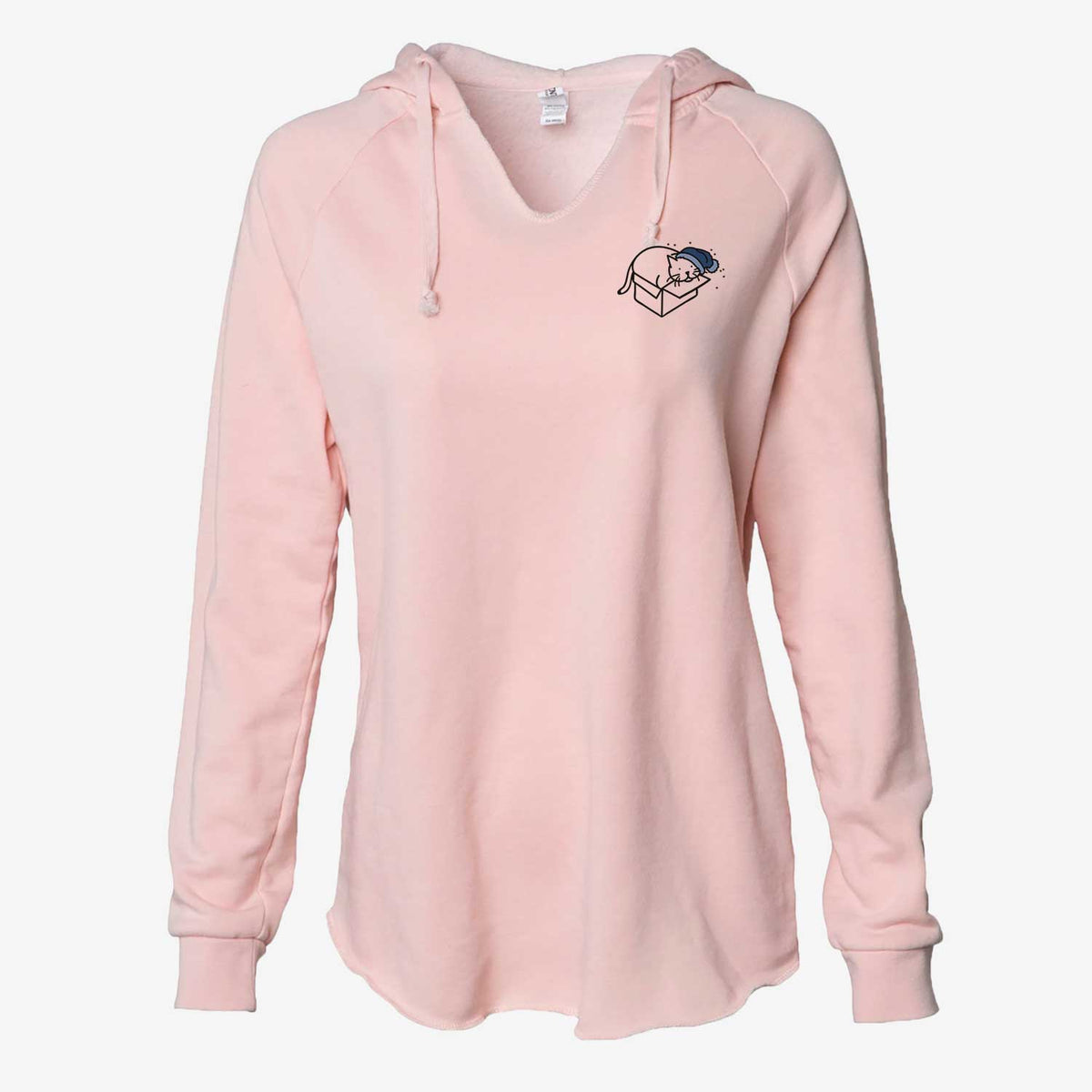 Frosty Cat in a Box - Charlie - Cali Wave Hooded Sweatshirt