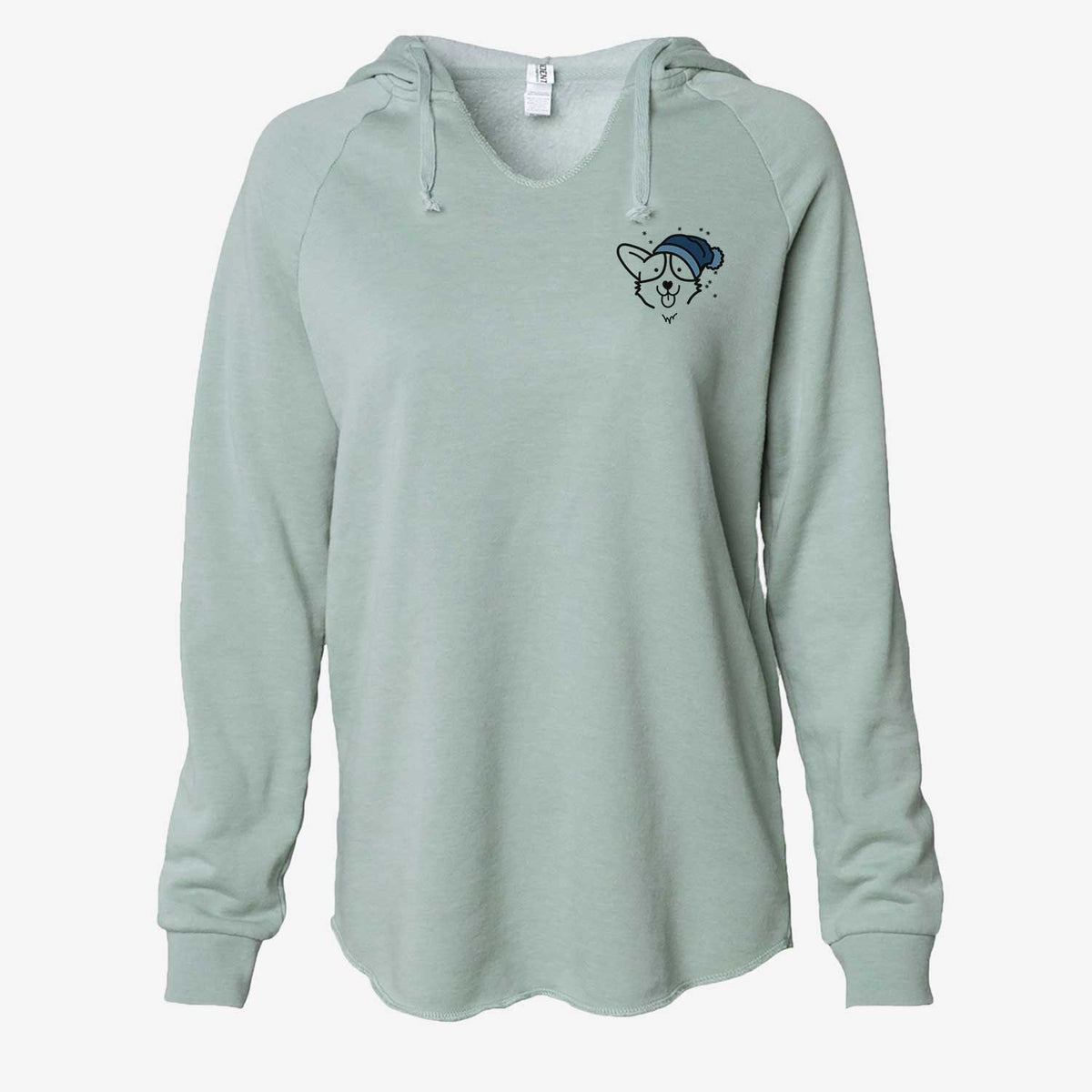 Frosty Corgi - Cali Wave Hooded Sweatshirt