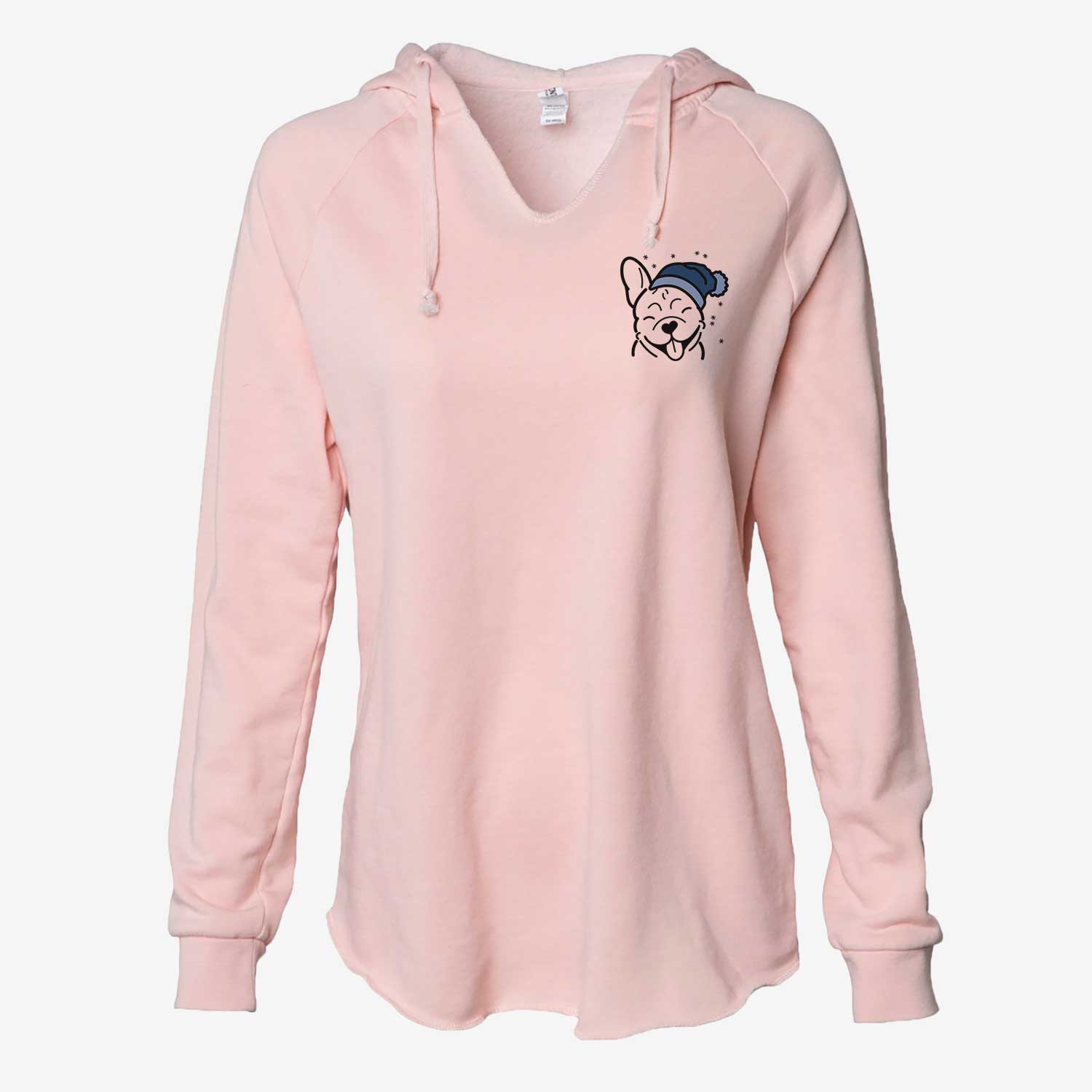 Frosty French Bulldog - Cali Wave Hooded Sweatshirt