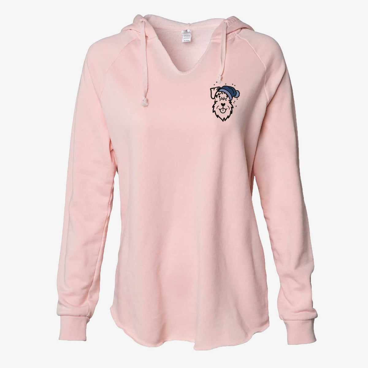 Frosty Schnauzer Natural Ears - Cali Wave Hooded Sweatshirt