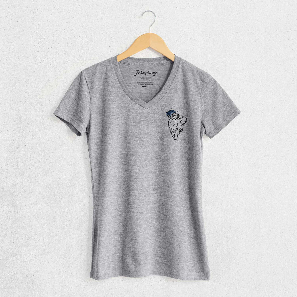 Frosty Golden Retriever - Hamlet - Women's V-neck Shirt