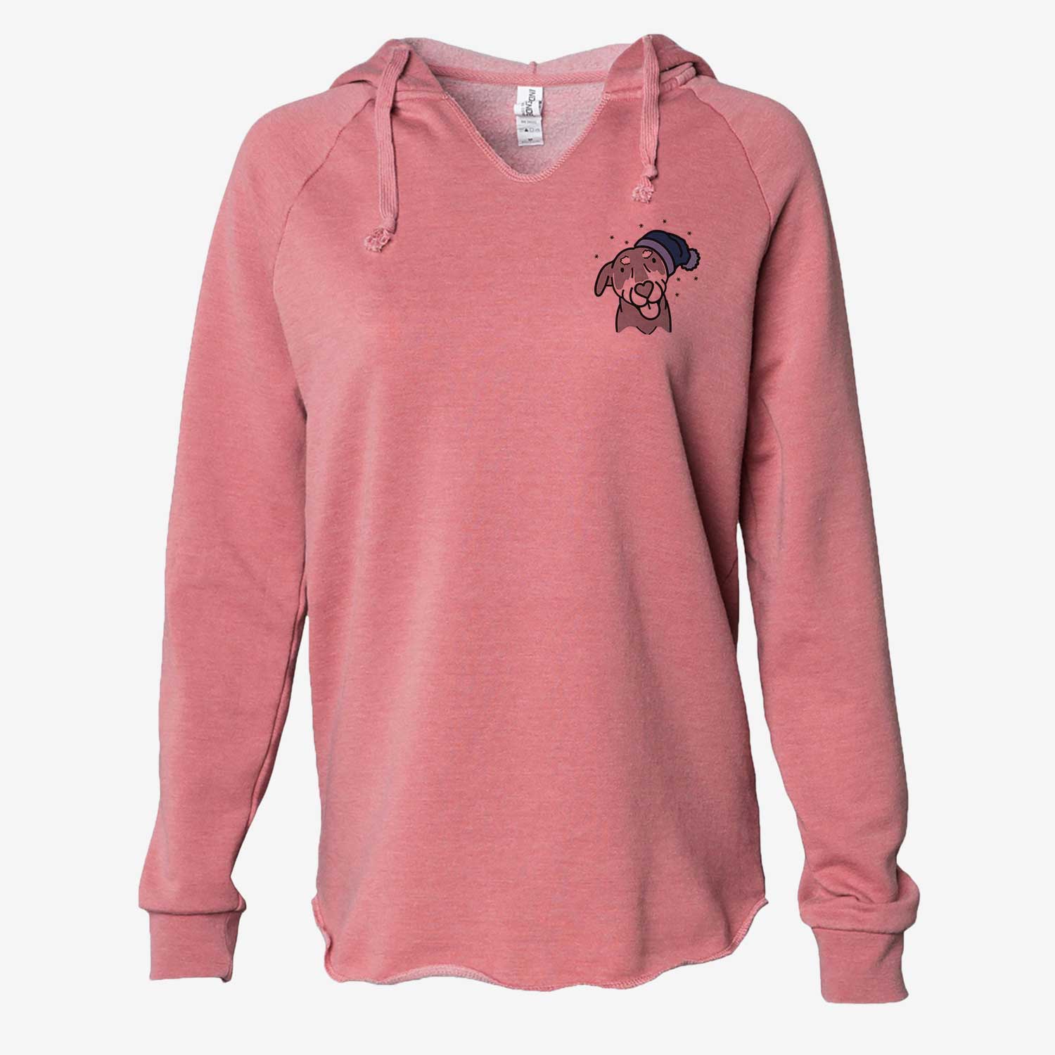 Frosty Mixed Breed - Lousia - Cali Wave Hooded Sweatshirt