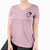 Frosty Great Dane - Lucy - Women's V-neck Shirt