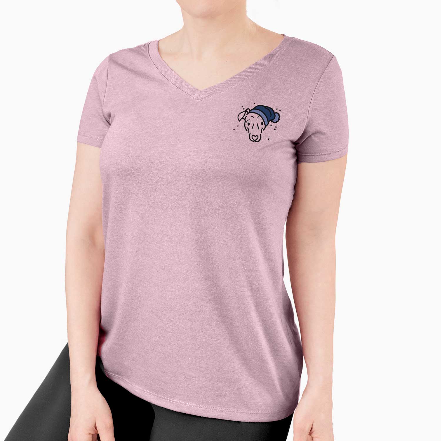 Frosty Mixed Breed - Millie - Women's V-neck Shirt