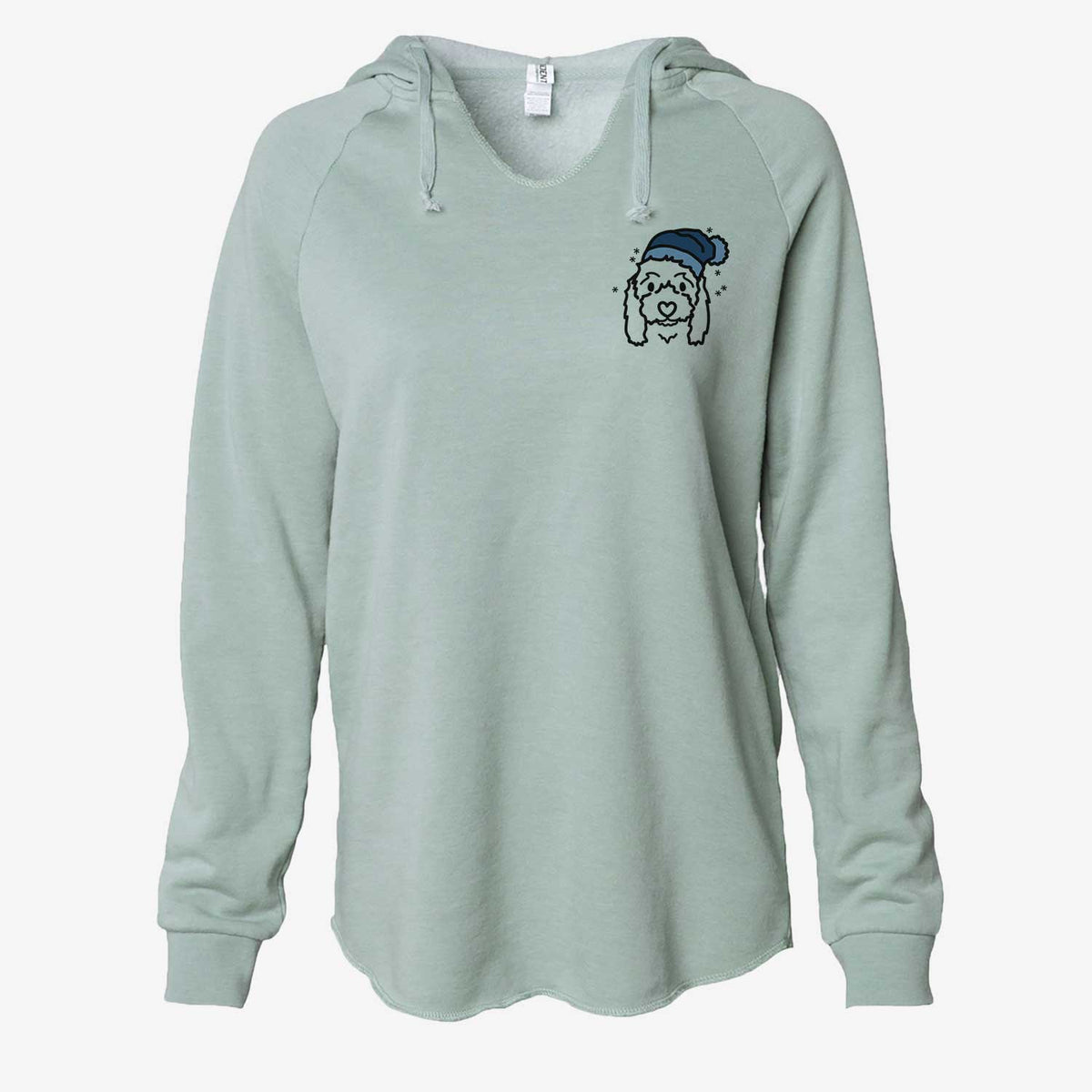 Frosty Coton de Tulear - Sophie - Cali Wave Hooded Sweatshirt