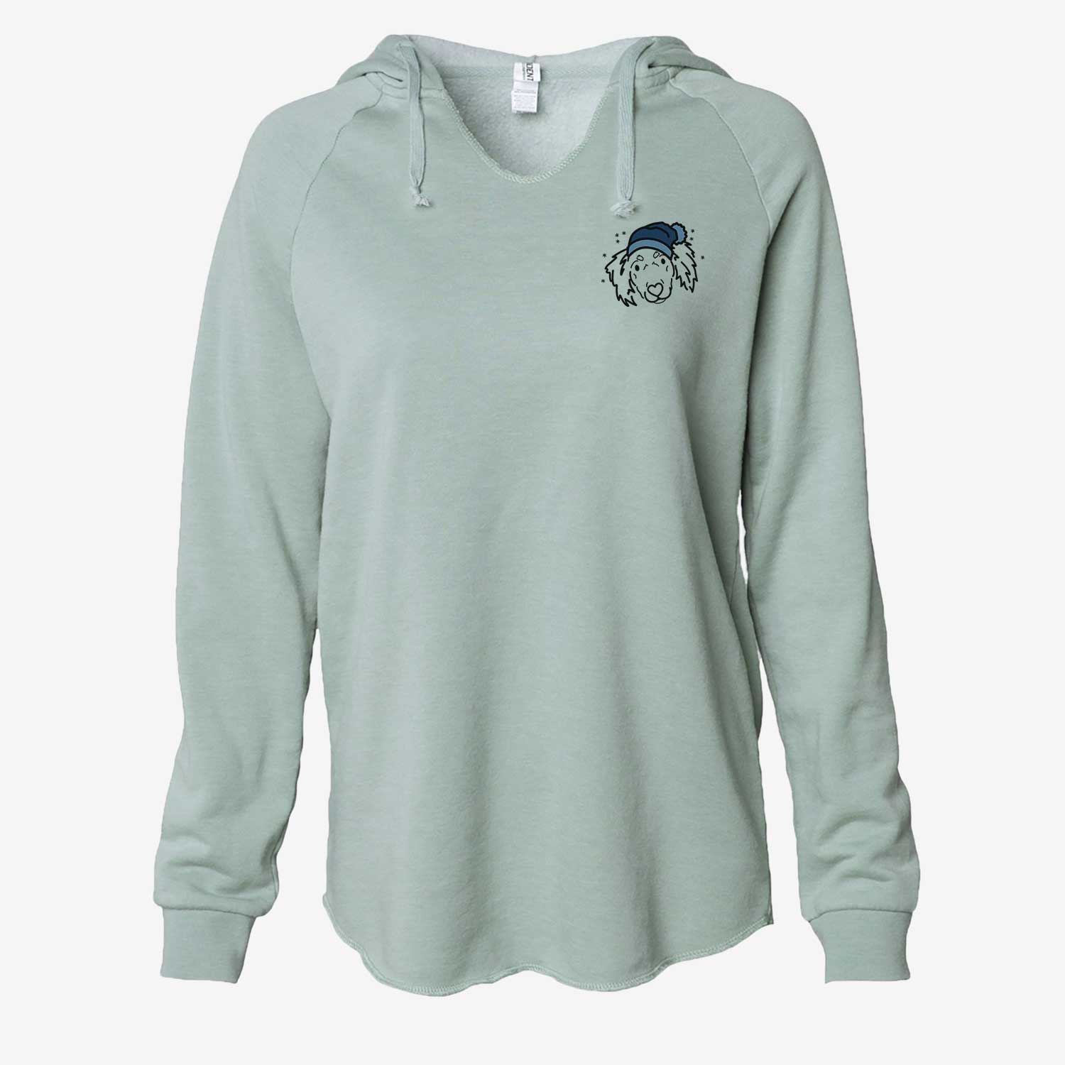 Frosty Dachshund Mix - Tilly - Cali Wave Hooded Sweatshirt