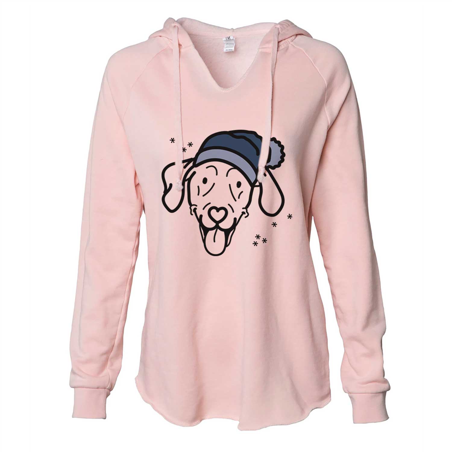 Frosty Weimaraner - Paco Lobo - Cali Wave Hooded Sweatshirt