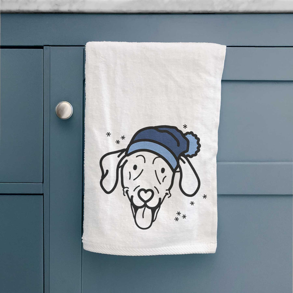 Frosty Weimaraner - Paco Lobo - Decorative Hand Towel