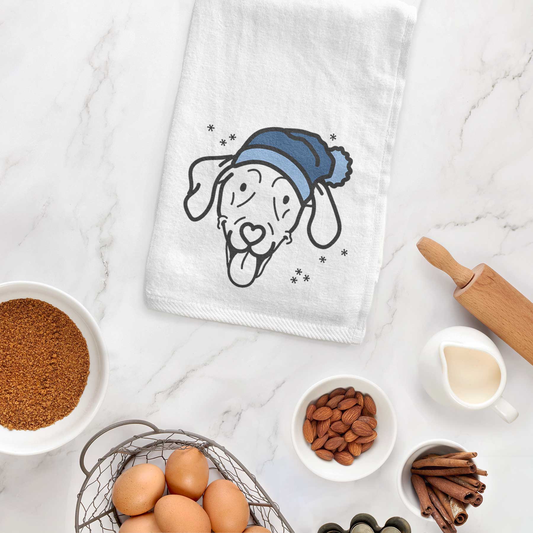 Frosty Weimaraner - Paco Lobo - Decorative Hand Towel