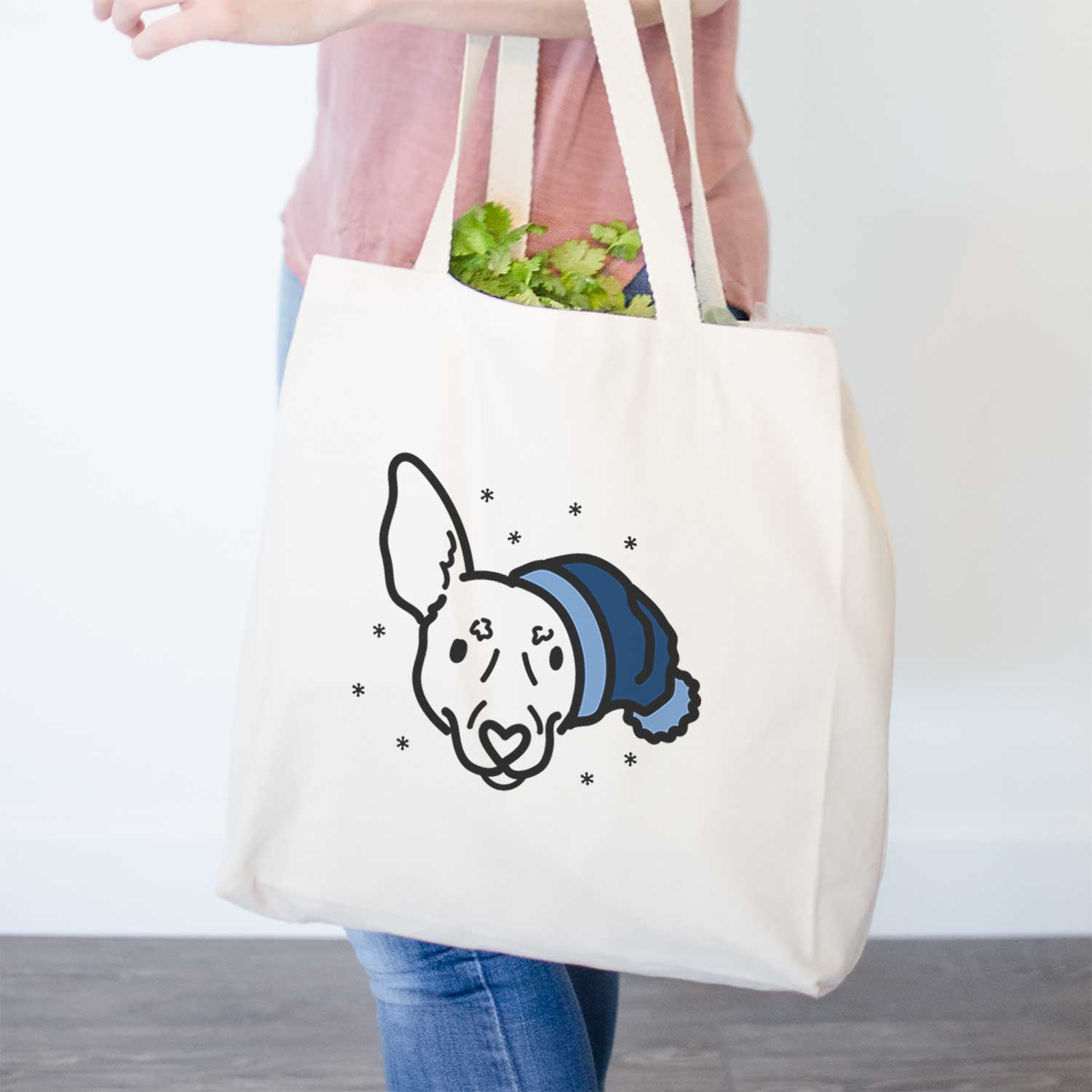 Frosty Rat Terrier - Penny - Tote Bag