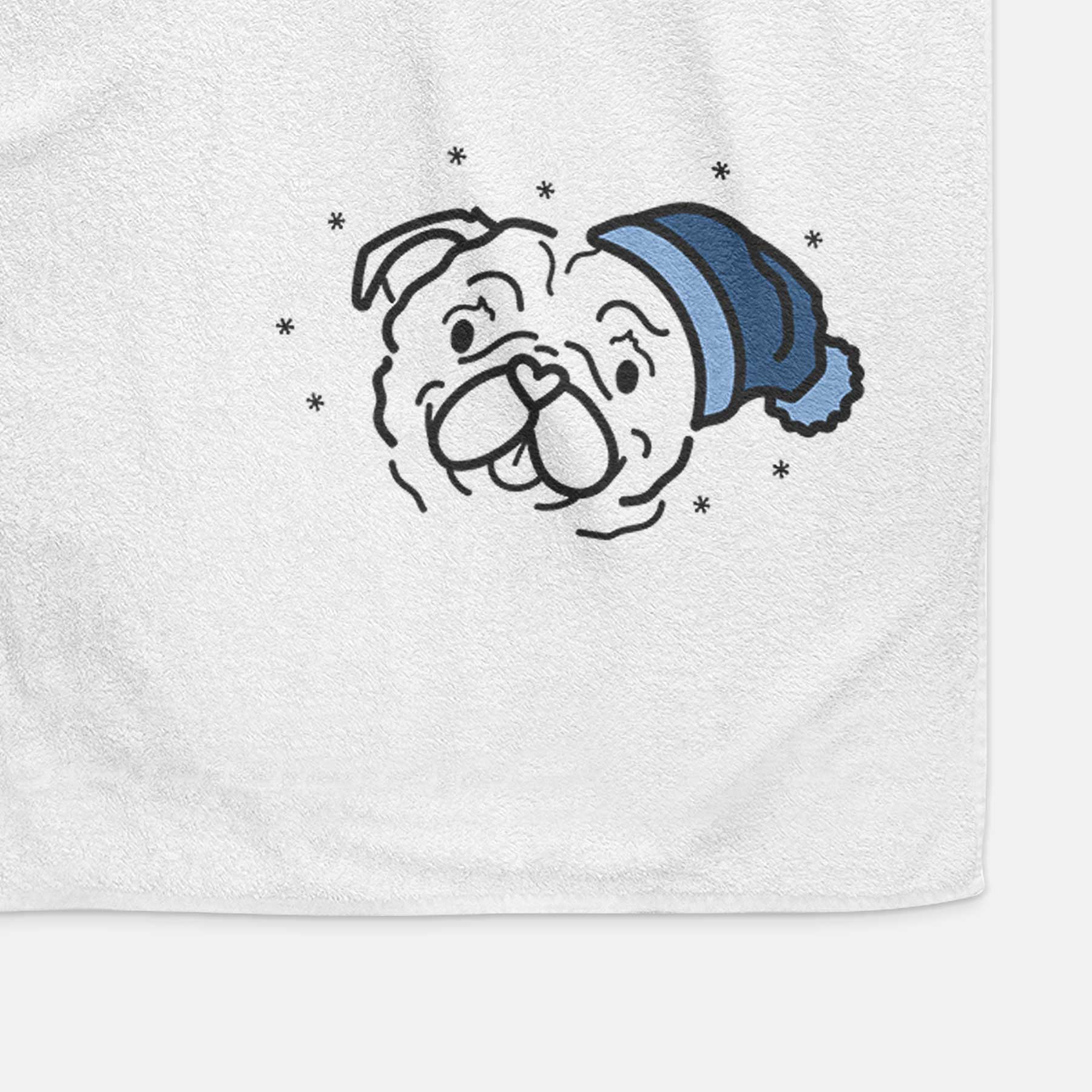 Frosty Pug - Pip - Decorative Hand Towel