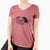 Frosty Pug - Pip - Women's V-neck Shirt