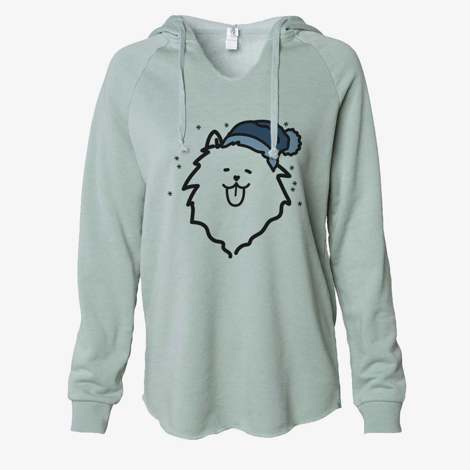 Frosty Pomeranian - Cali Wave Hooded Sweatshirt