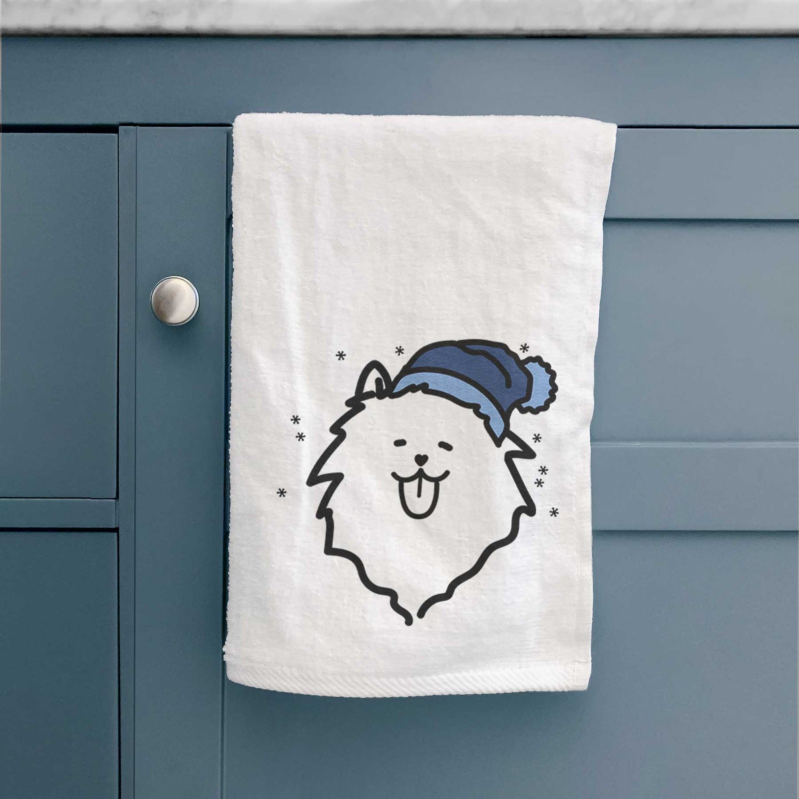 Frosty Pomeranian - Decorative Hand Towel