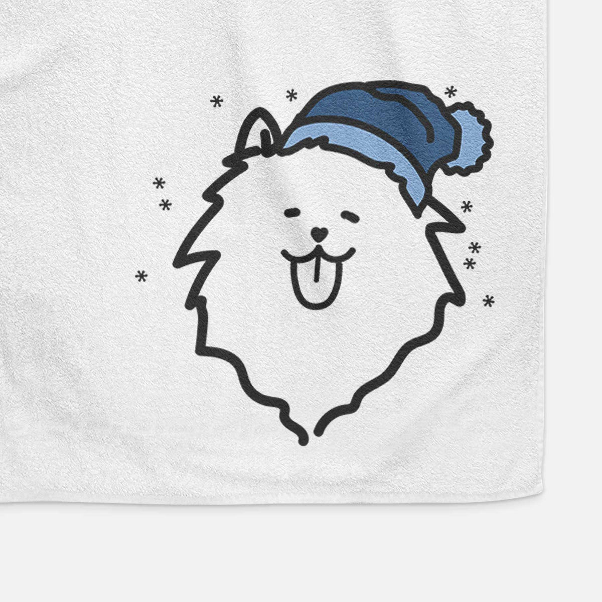 Frosty Pomeranian - Decorative Hand Towel
