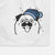 Frosty Pug - Decorative Hand Towel