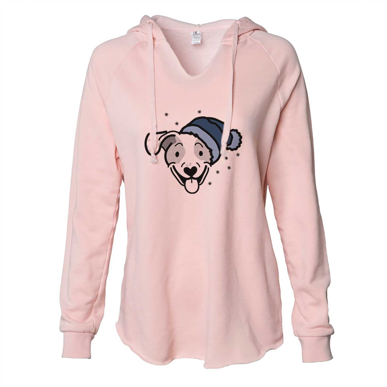 Frosty Beagle Mix - Roland - Cali Wave Hooded Sweatshirt