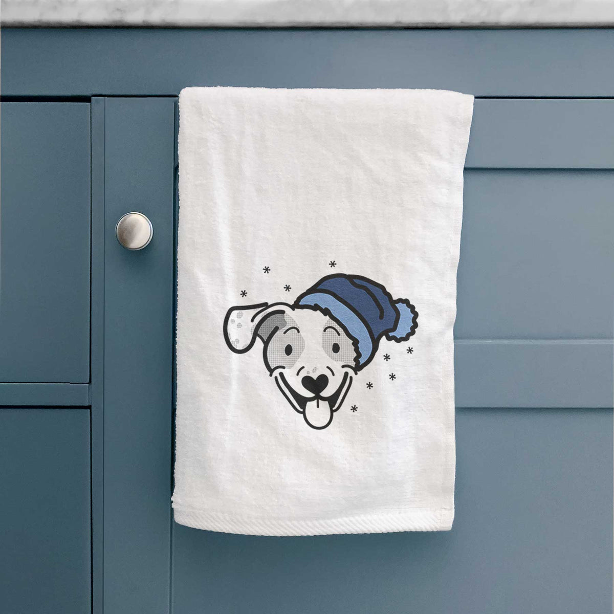 Frosty Beagle Mix - Roland - Decorative Hand Towel