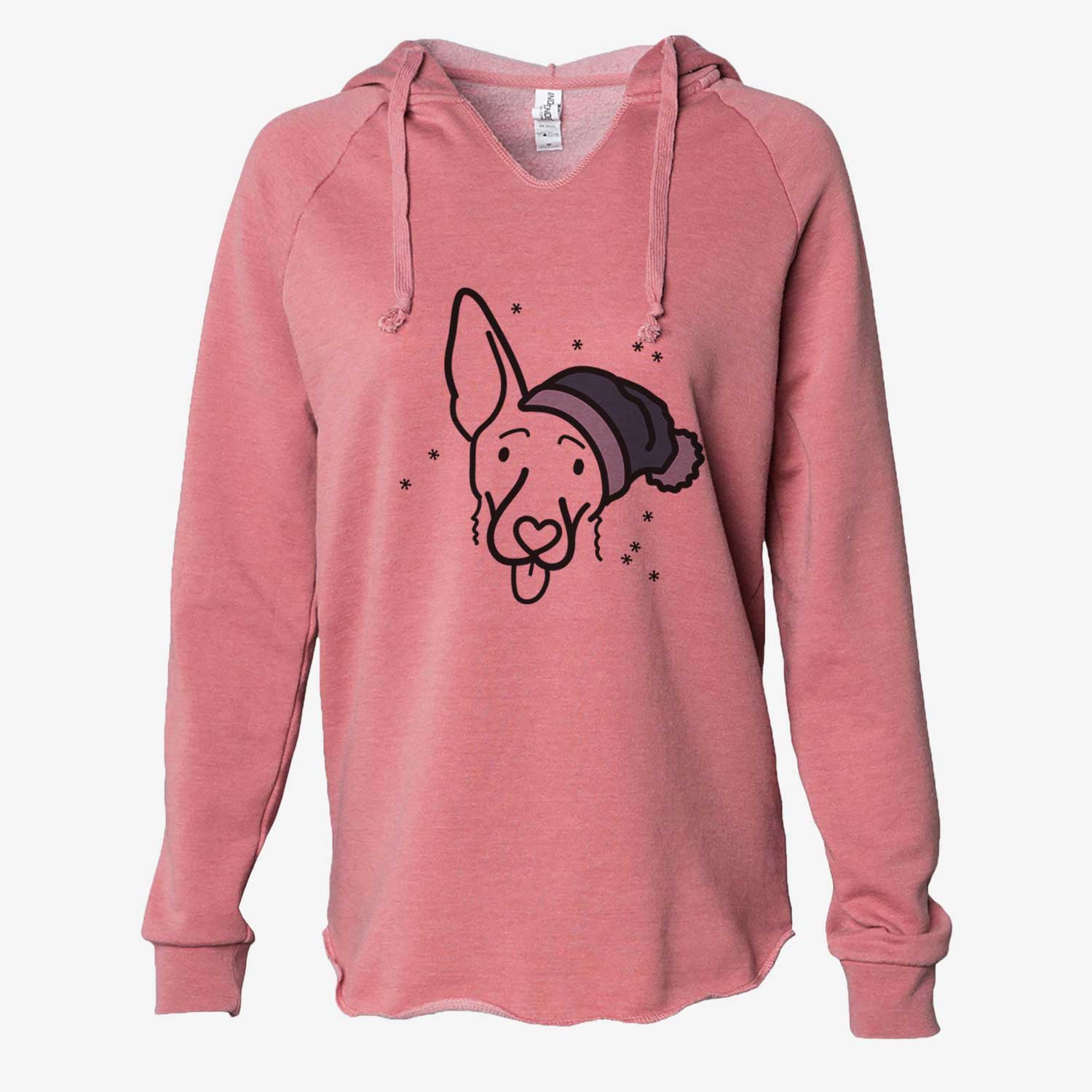 Frosty Shepherd Mix - Rosie - Cali Wave Hooded Sweatshirt