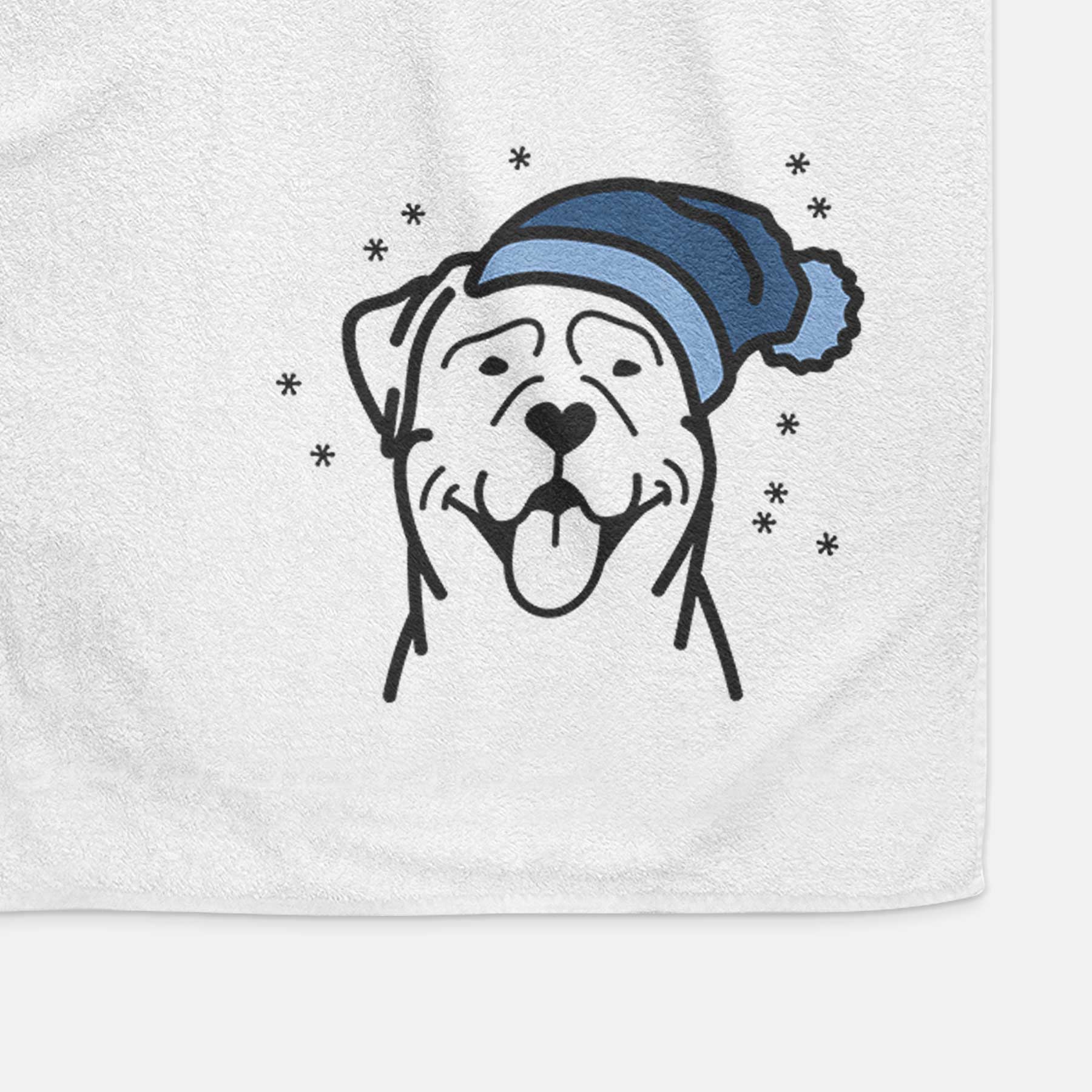 Frosty Rottweiler - Decorative Hand Towel