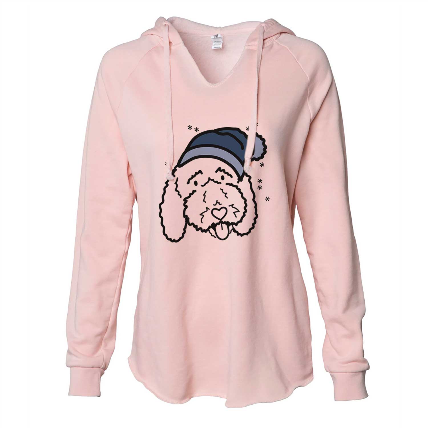 Frosty Bernedoodle - Ruby - Cali Wave Hooded Sweatshirt