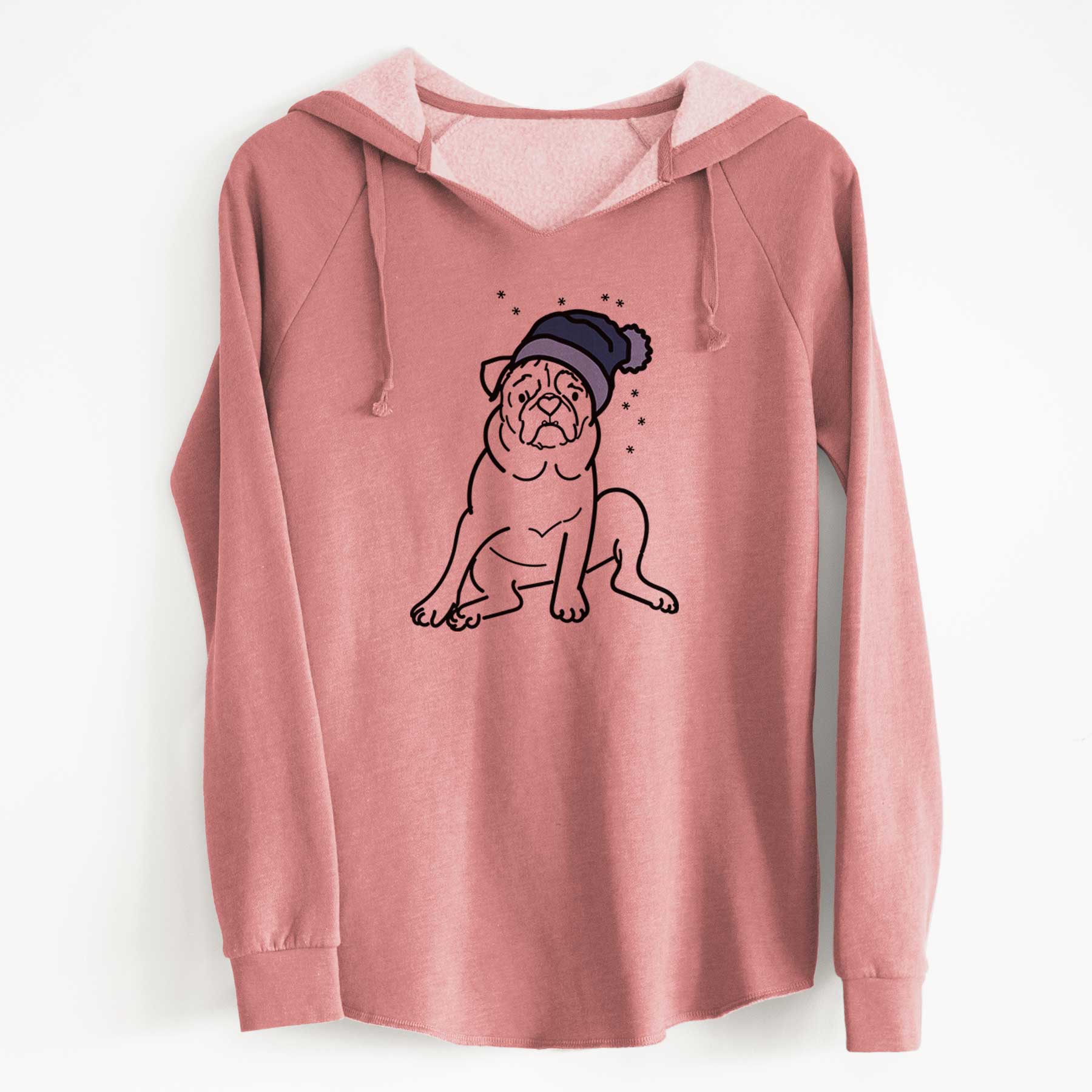 Frosty Pug - Rudy - Cali Wave Hooded Sweatshirt