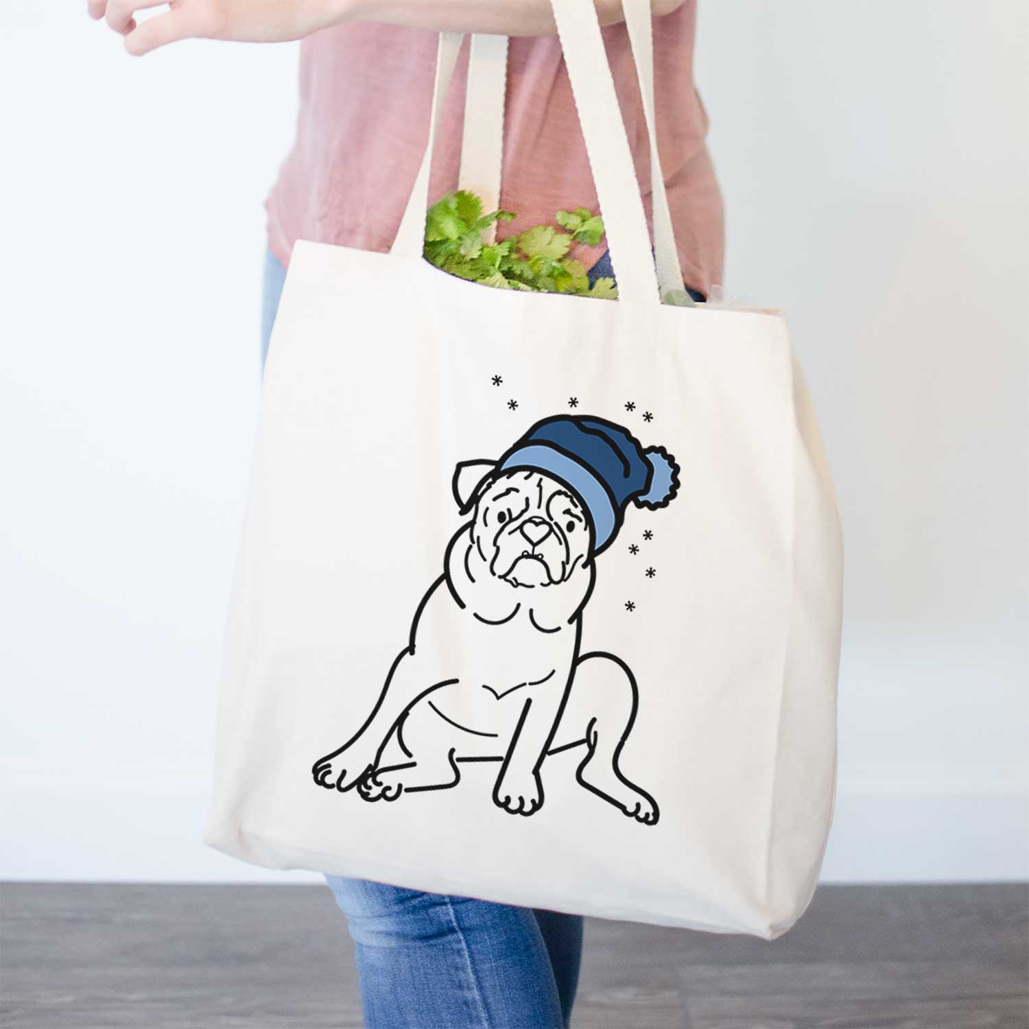 Frosty Pug - Rudy - Tote Bag