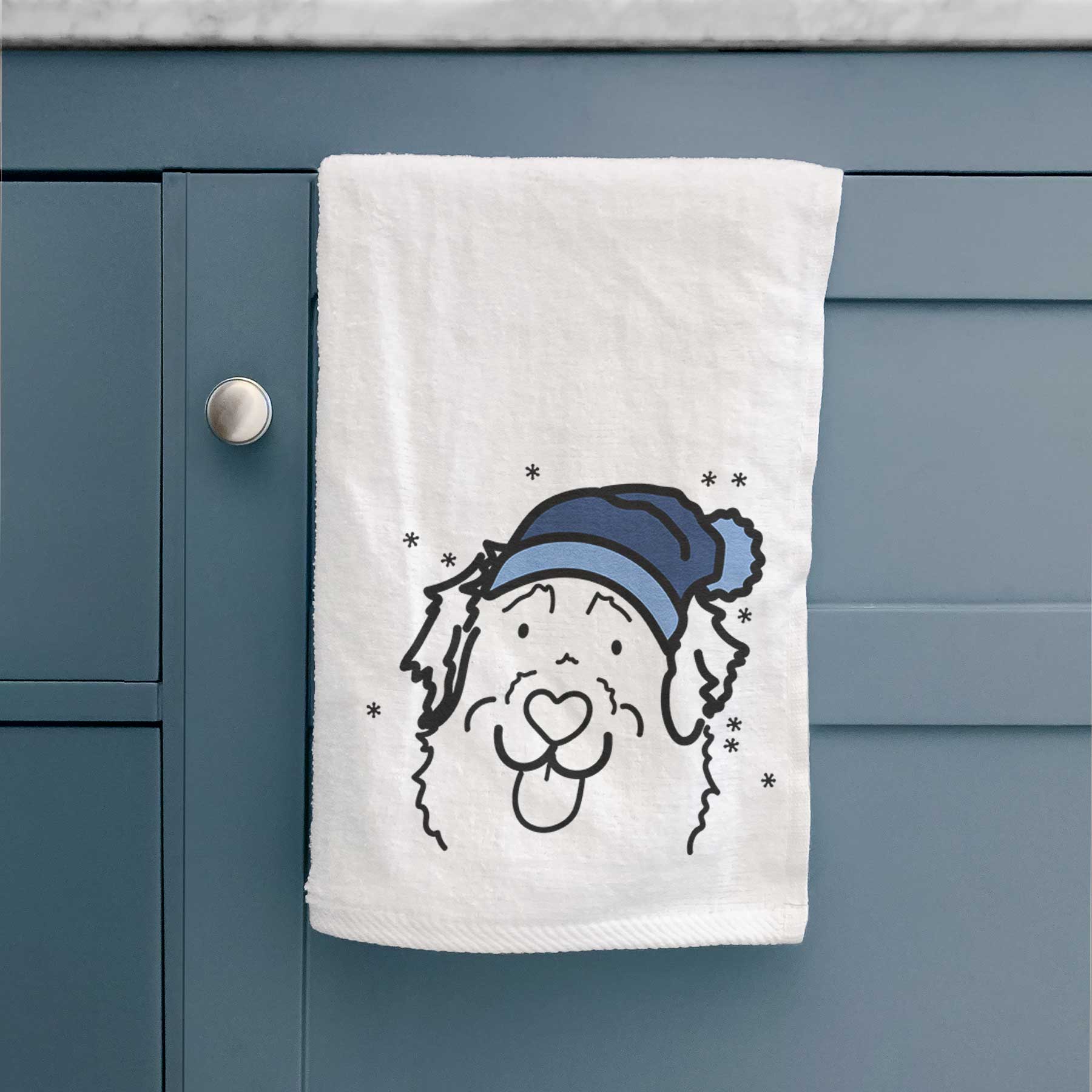 Frosty Leonberger - Sabre - Decorative Hand Towel